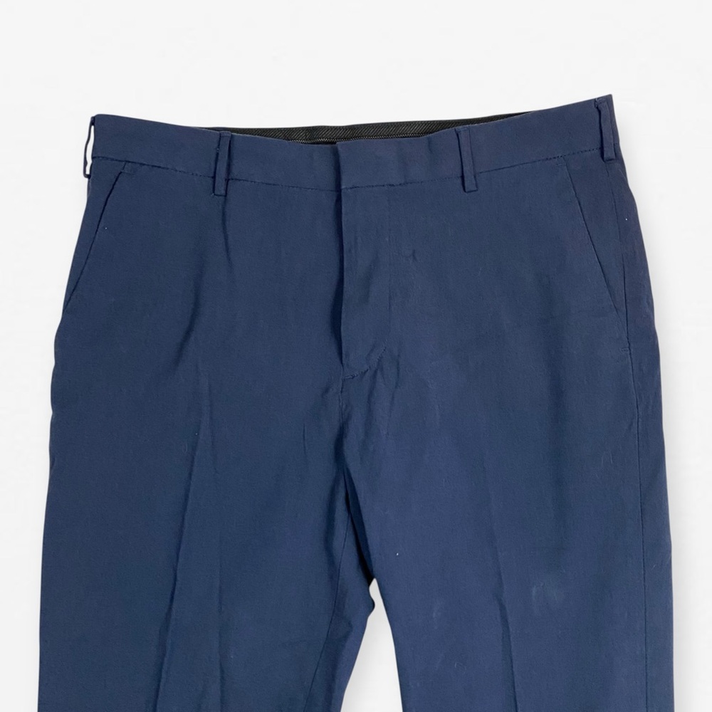 Van Heusen Blue Chinos Tailored Flex Fit Dress work pants 34x30 - Picture 5 of 7